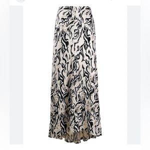 Paco rabanne metallic jacquard maxi skirt with velvet